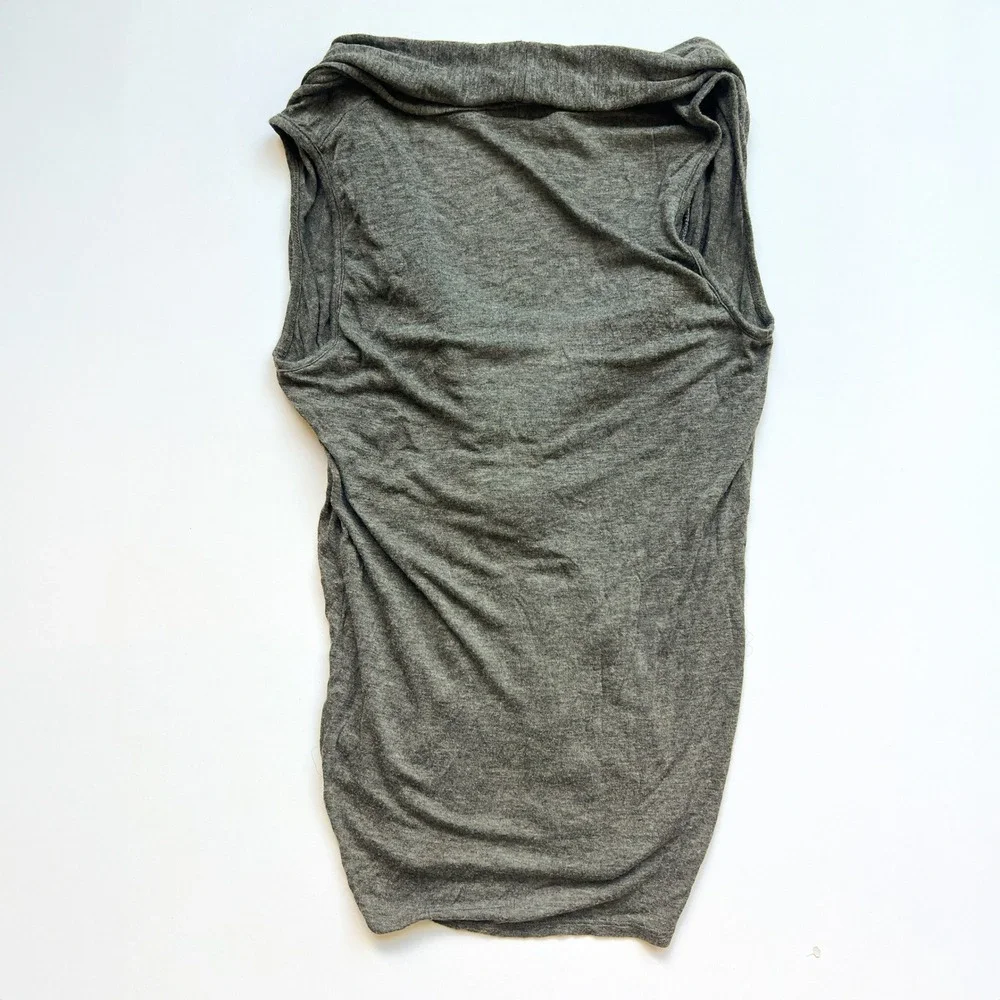 Y2K Body Central Gray Halter Cinched Top